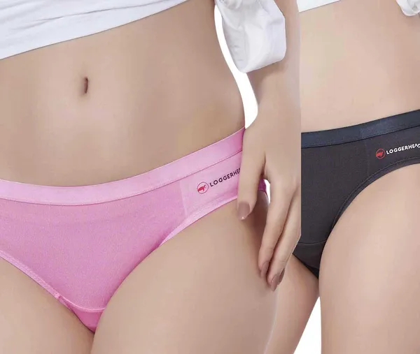 Combo_of_2_Women_Bikini_Pink,_Grey_Panty
